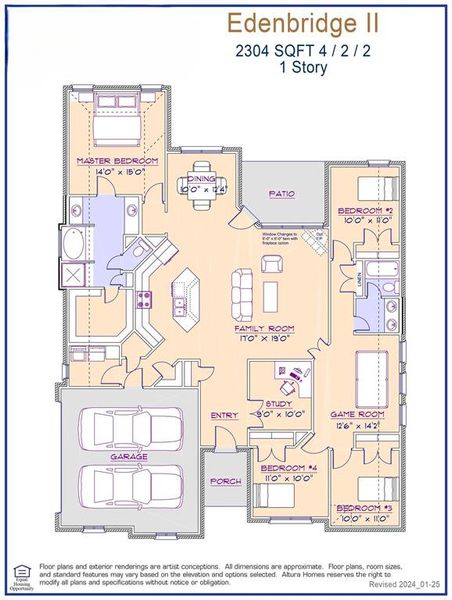 Edenbridge II Floorplan - Representative Edenbridge II Floorplan - Representative