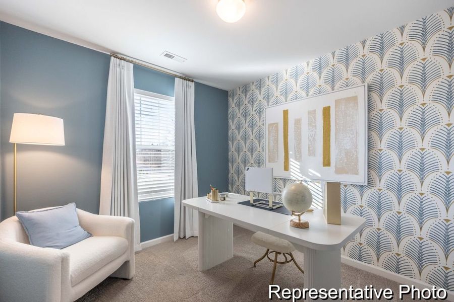 Furnished interior view inside a new home in Village Heights TH, Greensboro (Image 10).