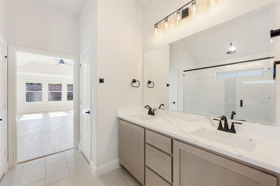 Furnished interior view inside a new home in Mockingbird Hills 60-65, Joshua (Image 13).