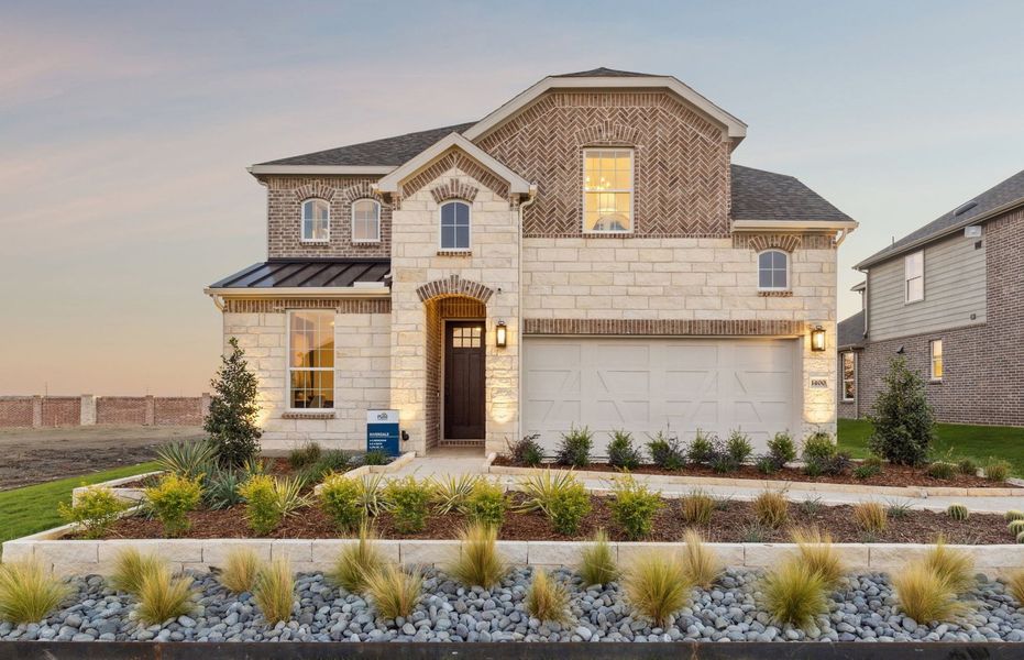 The Riverdale, a two-story home with 2-car garage