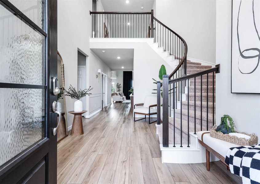 Furnished interior view inside a new home in Sunterra 60ft, Katy (Image 23). Furnished interior view inside a new home in Sunterra 60ft, Katy (Image 23).