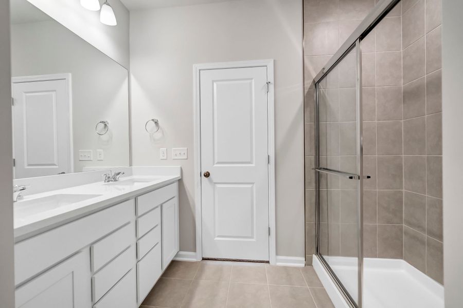 Furnished interior view inside a new home in Monroe Preserve, Chapin (Image 8).