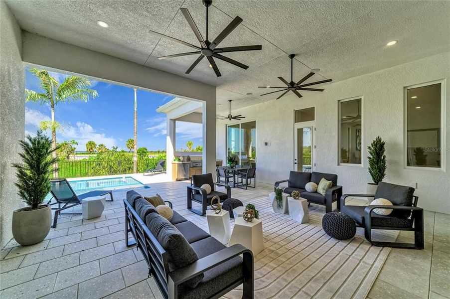 Exterior details and patio area of a home in Legends Bay, Bradenton (Image 29). Exterior details and patio area of a home in Legends Bay, Bradenton (Image 29).