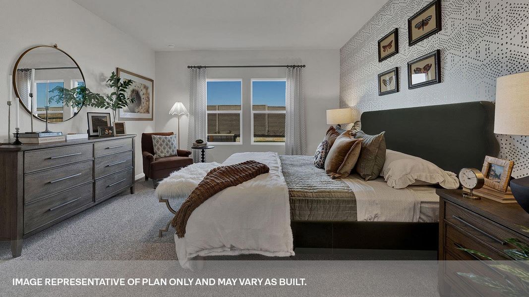 Furnished interior view inside a new home in Whisper South, San Marcos (Image 13).