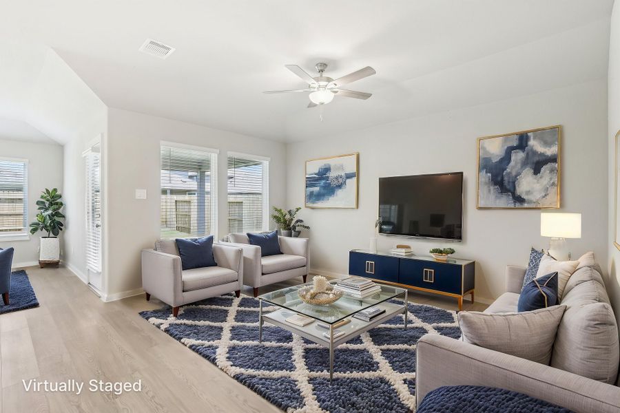 Furnished interior view inside a new home in Heights of Barbers Hill, Baytown (Image 9).