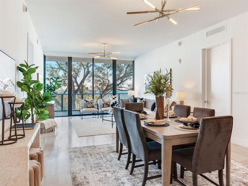 Furnished interior view inside a new home in , Tampa (Image 17).