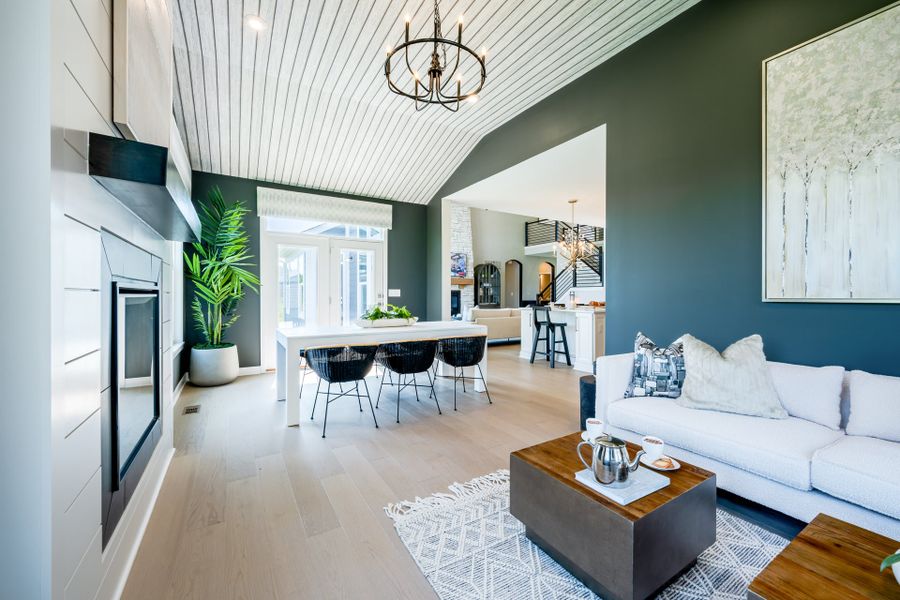 Representative furnished interior of a home built from the Leland by Fischer Homes in Hidden Fields, Hoschton (Image 21).