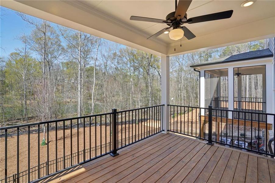 Exterior details and patio area of a home in Waterside Townhomes, Peachtree Corners (Image 24).