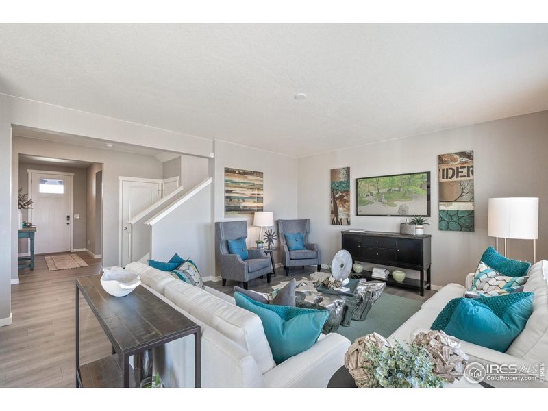 Furnished interior view inside a new home in Fossil Creek Ranch, Windsor (Image 13).