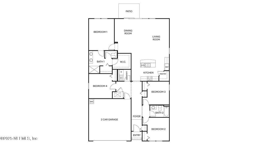 2D floor plan layout of this home in , Palm Coast, FL (Image 3).