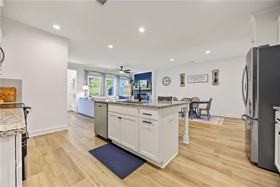 Furnished interior view inside a new home in , Flowery Branch (Image 11).