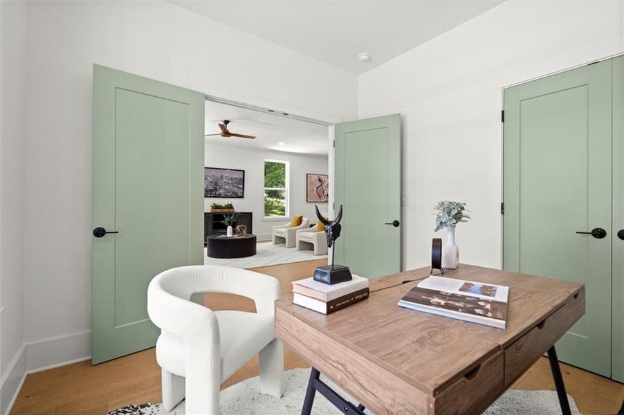 Furnished interior view inside a new home in , Atlanta (Image 31).