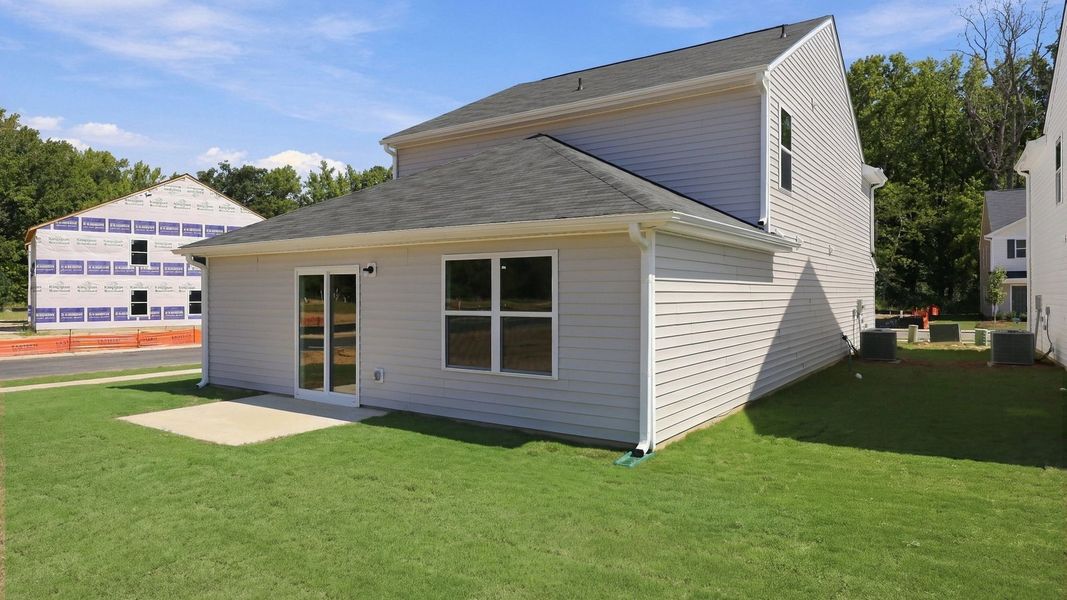 Exterior details and patio area of a home in Carter Ridge, Greenville (Image 22).