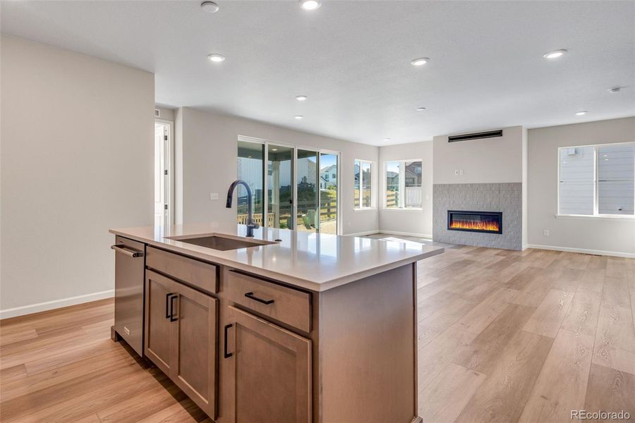 Furnished interior view inside a new home in Wild Oak at The Canyons, Castle Pines (Image 5). Furnished interior view inside a new home in Wild Oak at The Canyons, Castle Pines (Image 5).