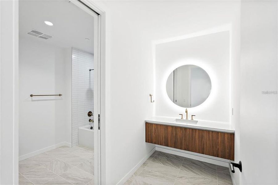 Furnished interior view inside a new home in , St. Petersburg (Image 8).