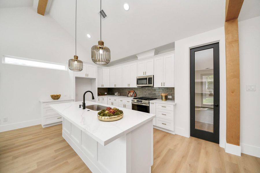 Furnished interior view inside a new home in , Spring (Image 9).