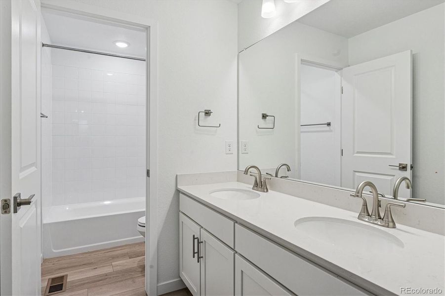 Furnished interior view inside a new home in The Summit at Meridian, Englewood (Image 9).