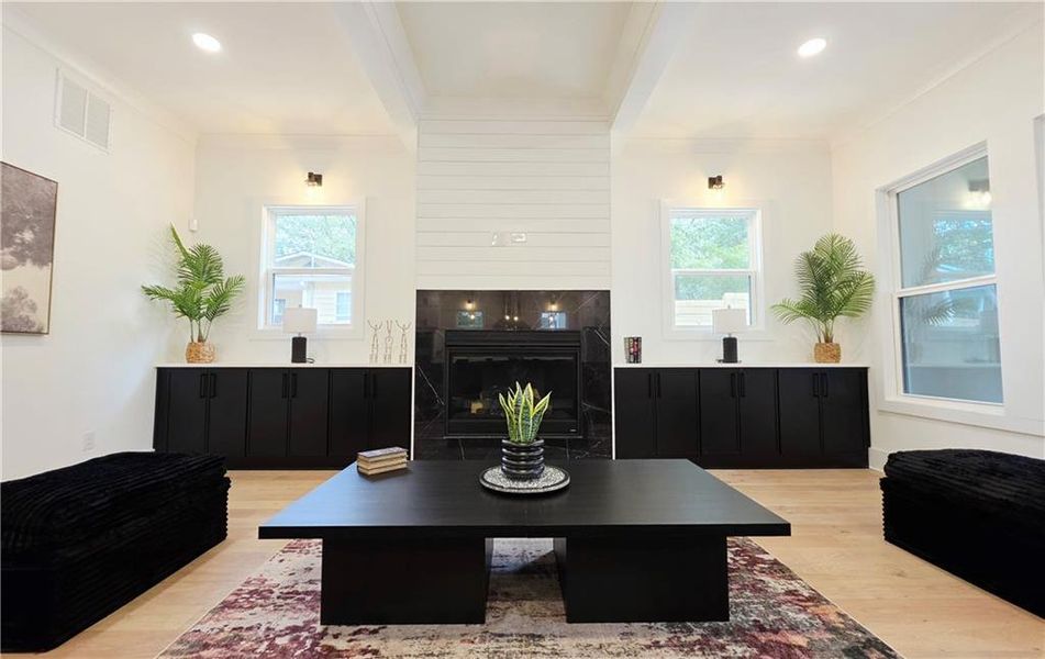 Furnished interior view inside a new home in , Atlanta (Image 41).
