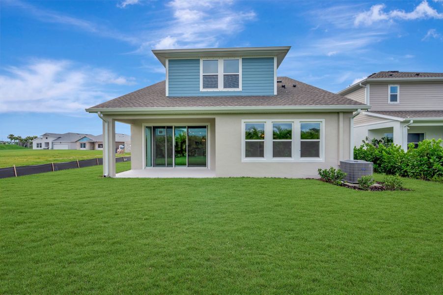 Exterior details and patio area of a home in Waterset Tradition Series, Apollo Beach (Image 3).