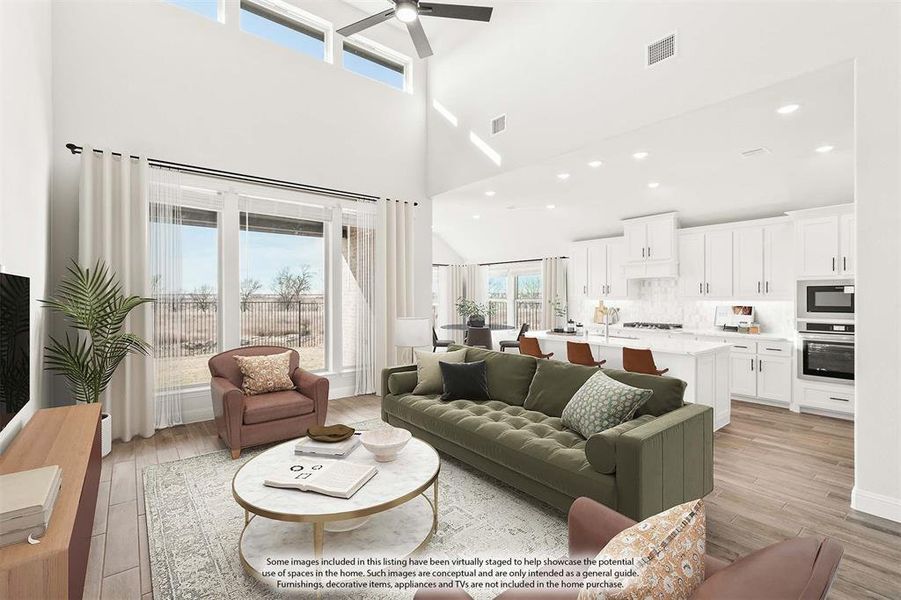 Furnished interior view inside a new home in Creekview Meadows, Pilot Point (Image 18).