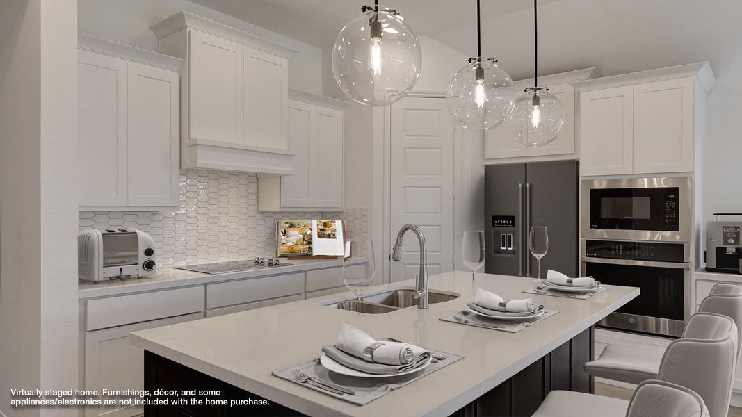 Furnished interior view inside a new home in Midline, Houston (Image 5).