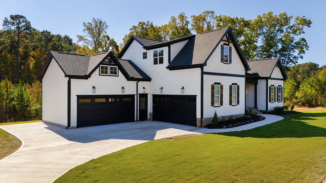 Representative exterior photo of a completed home built from the The Lavore by Ken Harvey Homes in Carriage Farms, Raleigh, NC (Image 3).
