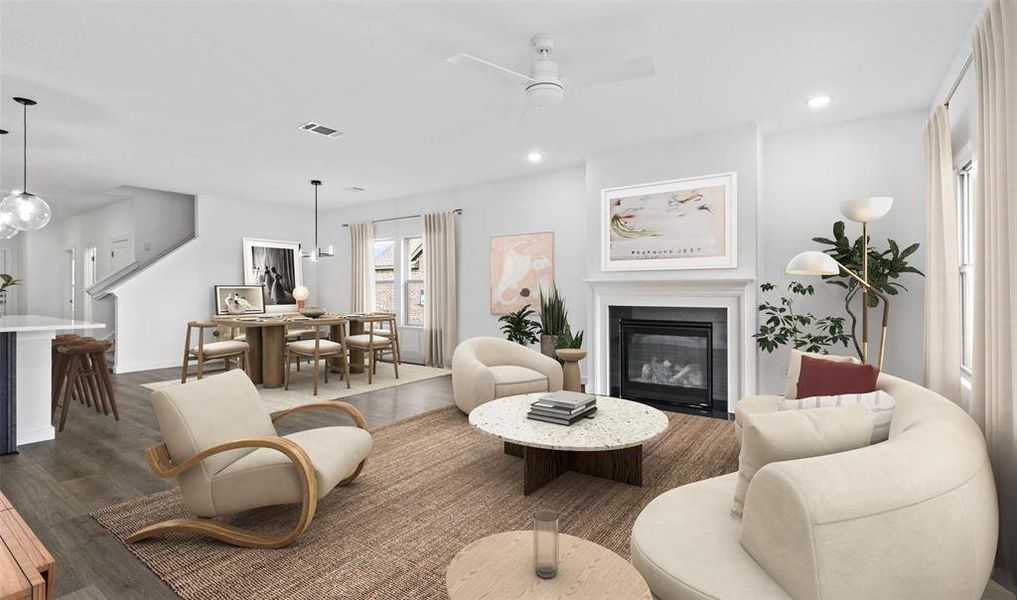 Furnished interior view inside a new home in Rolling Ridge, Van Alstyne (Image 8). Furnished interior view inside a new home in Rolling Ridge, Van Alstyne (Image 8).