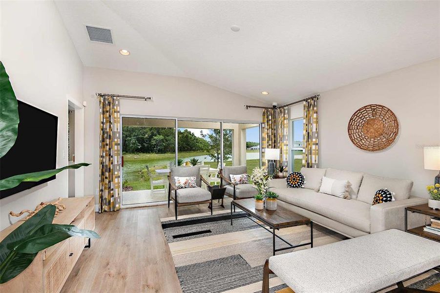 Furnished interior view inside a new home in Crosswind Point, Parrish (Image 5).