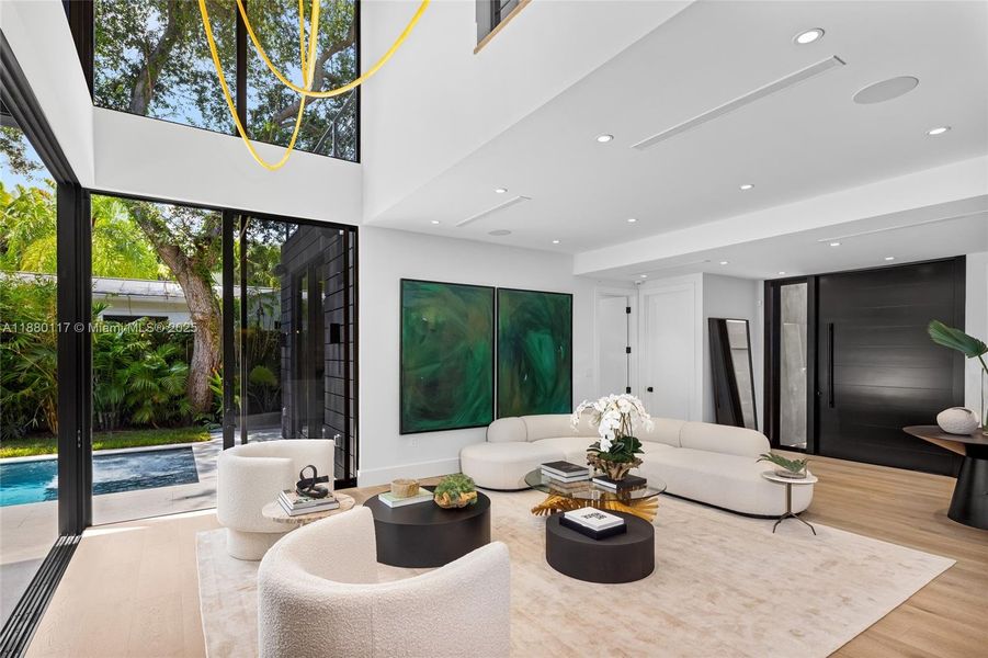 Furnished interior view inside a new home in , Miami (Image 9).