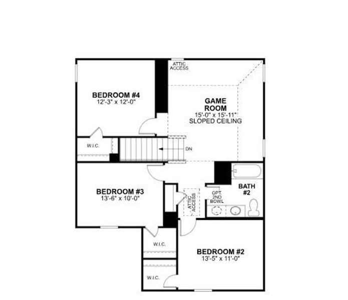 2D floor plan layout of this home in Indian Springs, Crosby, TX (Image 3). 2D floor plan layout of this home in Indian Springs, Crosby, TX (Image 3).