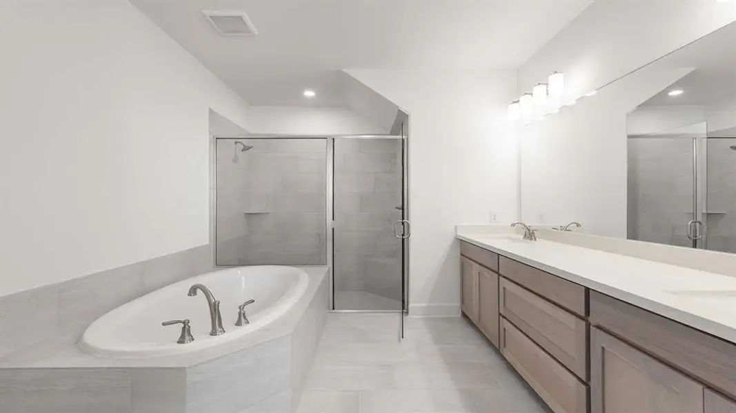 Furnished interior view inside a new home in The Parks At Wilson Creek 40', Celina (Image 10). Furnished interior view inside a new home in The Parks At Wilson Creek 40', Celina (Image 10).