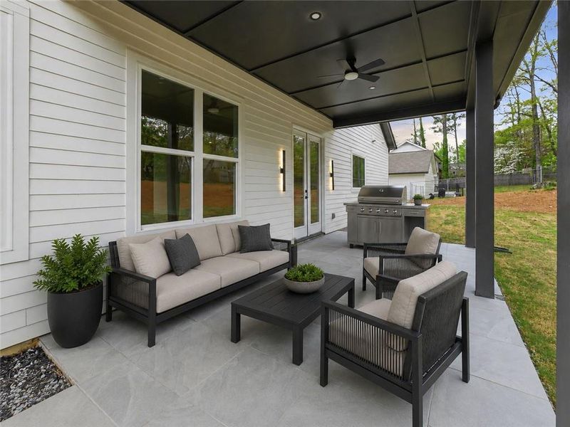 Exterior details and patio area of a home in , Marietta (Image 3).