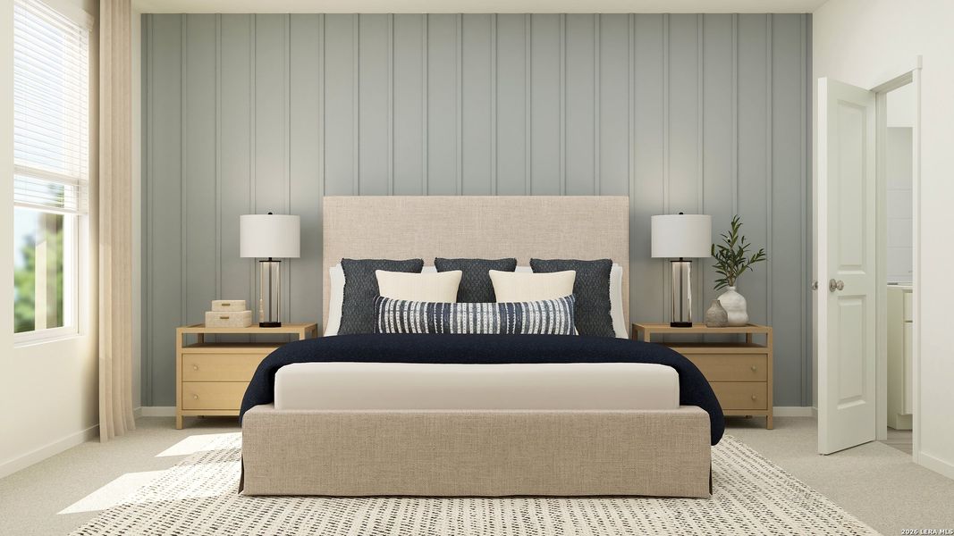 Furnished interior view inside a new home in Juniper Ranch, Spring Branch (Image 9).