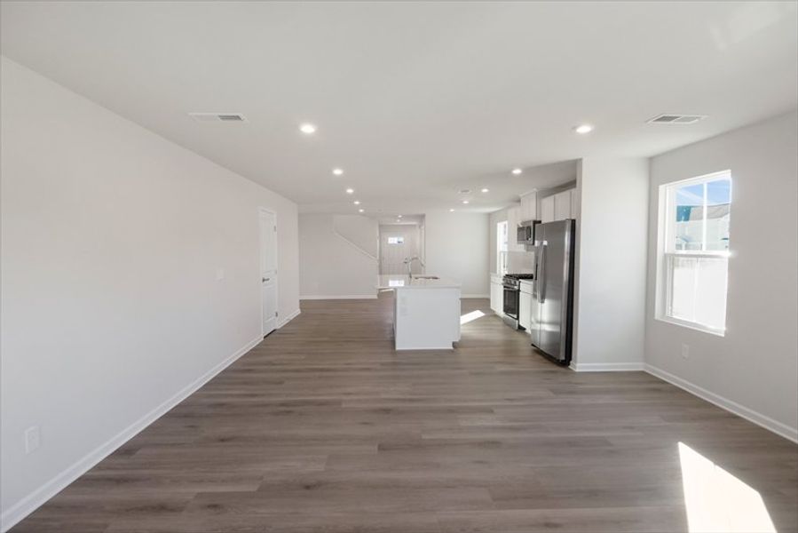 Spacious, unfurnished interior of a new home in Wren Woods 2-Story, Gray Court (Image 12).
