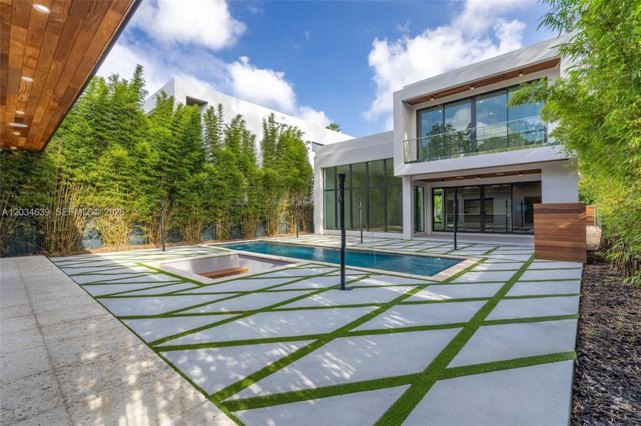 Exterior details and patio area of a home in , Miami (Image 25). Exterior details and patio area of a home in , Miami (Image 25).