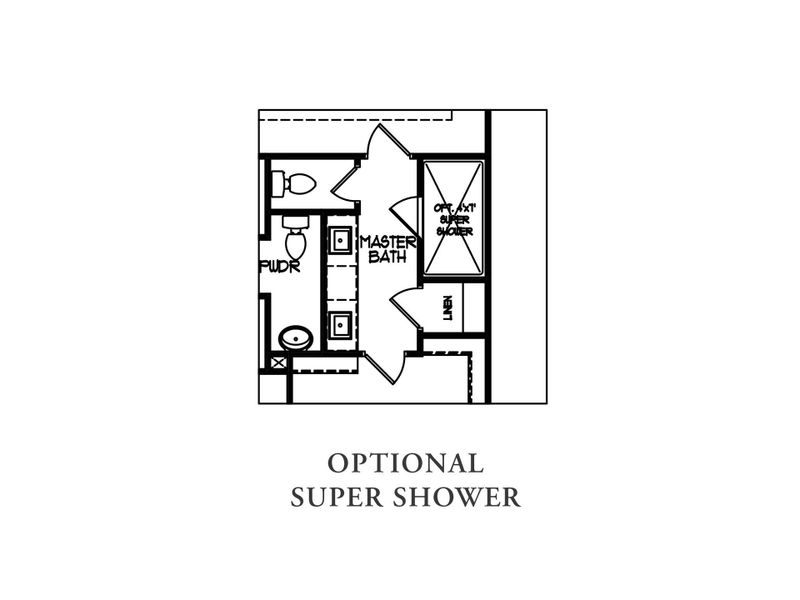 2D floor plan layout for the The Madison by Walker Anderson Homes in Hemingway, Flowery Branch, GA (Image 7).