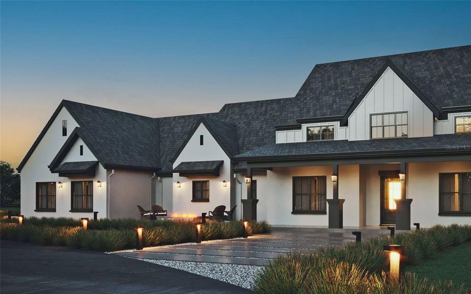 Front exterior of a new home in , Myakka City, FL, highlighting curb appeal (Image 4).