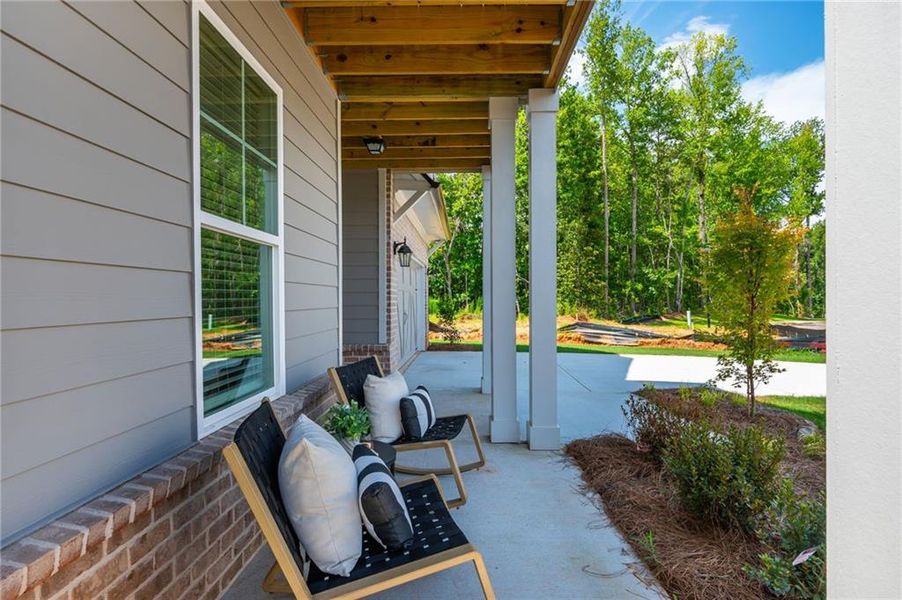 Exterior details and patio area of a home in , Flowery Branch (Image 4). Exterior details and patio area of a home in , Flowery Branch (Image 4).
