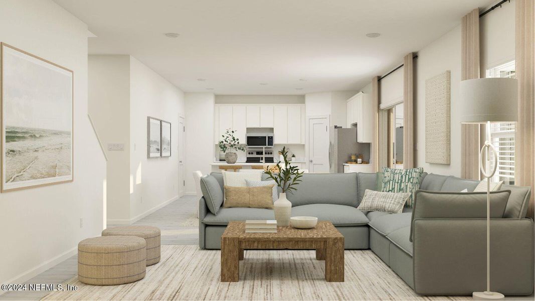 Furnished interior view inside a new home in Granary Park, Green Cove Springs (Image 22).