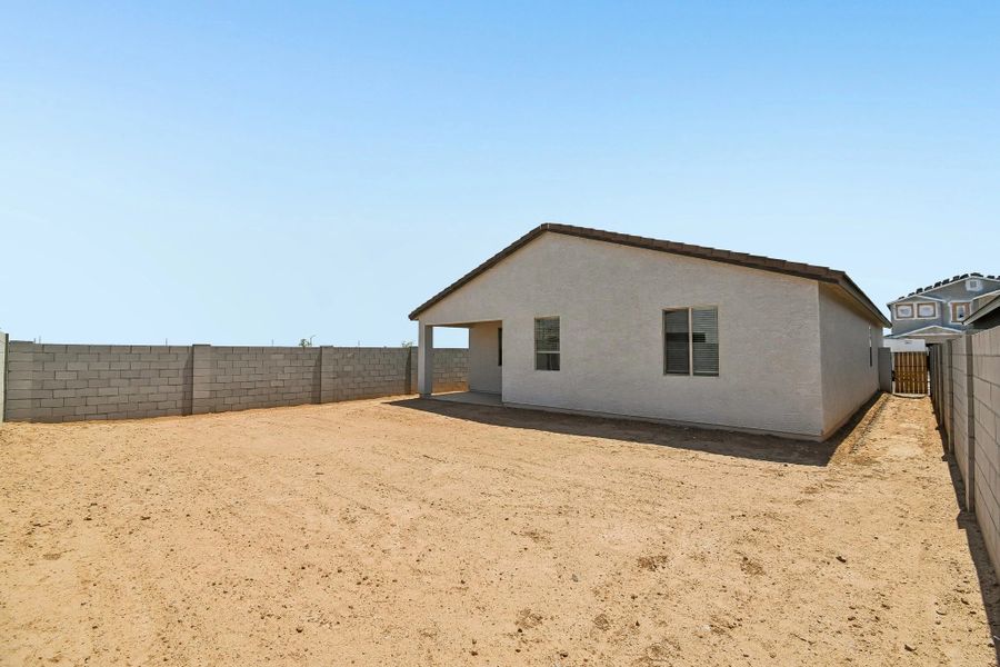 Back exterior elevation
