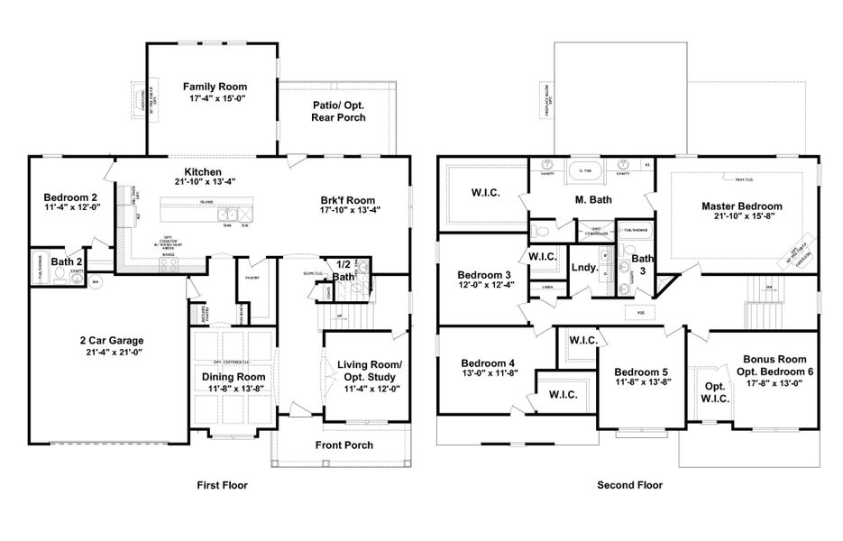 2D floor plan layout for the Lucia by Designer Homes of Georgia in Jackson Heights, Grovetown, GA (Image 2). 2D floor plan layout for the Lucia by Designer Homes of Georgia in Jackson Heights, Grovetown, GA (Image 2).
