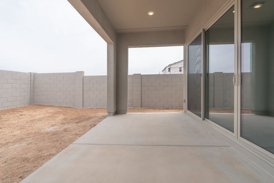 Exterior details and patio area of a home in Soleo, San Tan Valley (Image 2). Exterior details and patio area of a home in Soleo, San Tan Valley (Image 2).