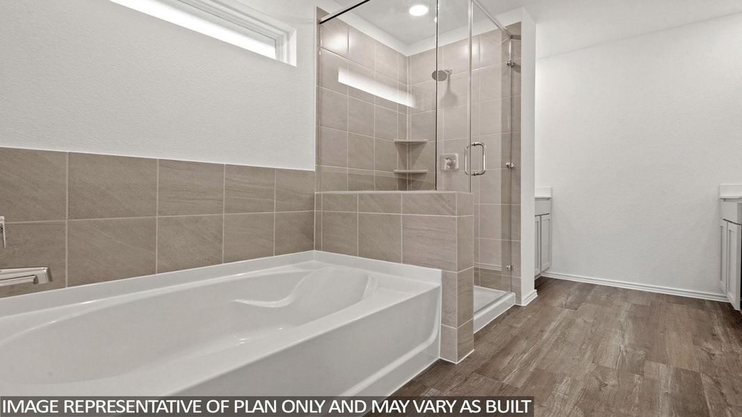 Furnished interior view inside a new home in Cypress Green, Tomball (Image 4).