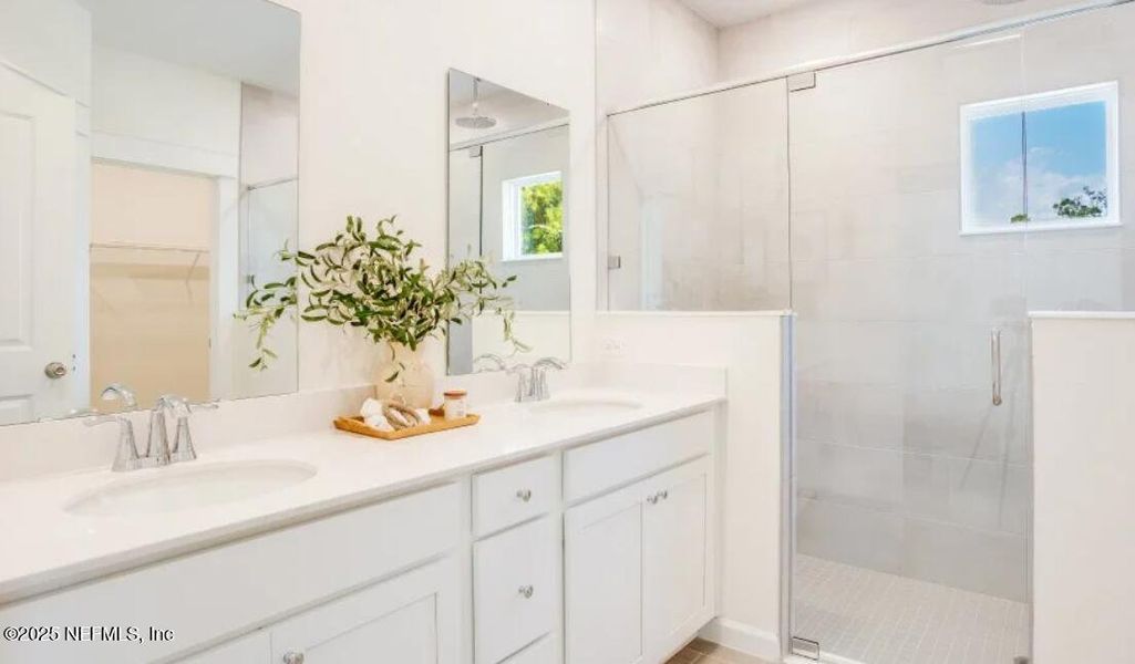 Furnished interior view inside a new home in Edenbrooke at Hyland Trail | 55+: Edenbrooke at Hyland Trail 50s, Green Cove Springs (Image 4). Furnished interior view inside a new home in Edenbrooke at Hyland Trail | 55+: Edenbrooke at Hyland Trail 50s, Green Cove Springs (Image 4).