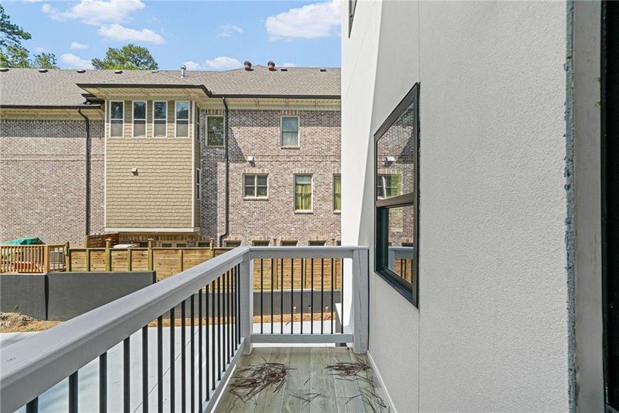 Exterior details and patio area of a home in , Atlanta (Image 3).