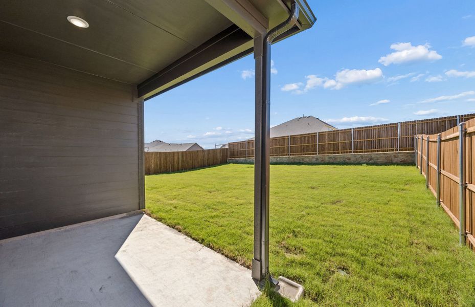 Exterior details and patio area of a home in Rosemary Fields, Godley (Image 3). Exterior details and patio area of a home in Rosemary Fields, Godley (Image 3).