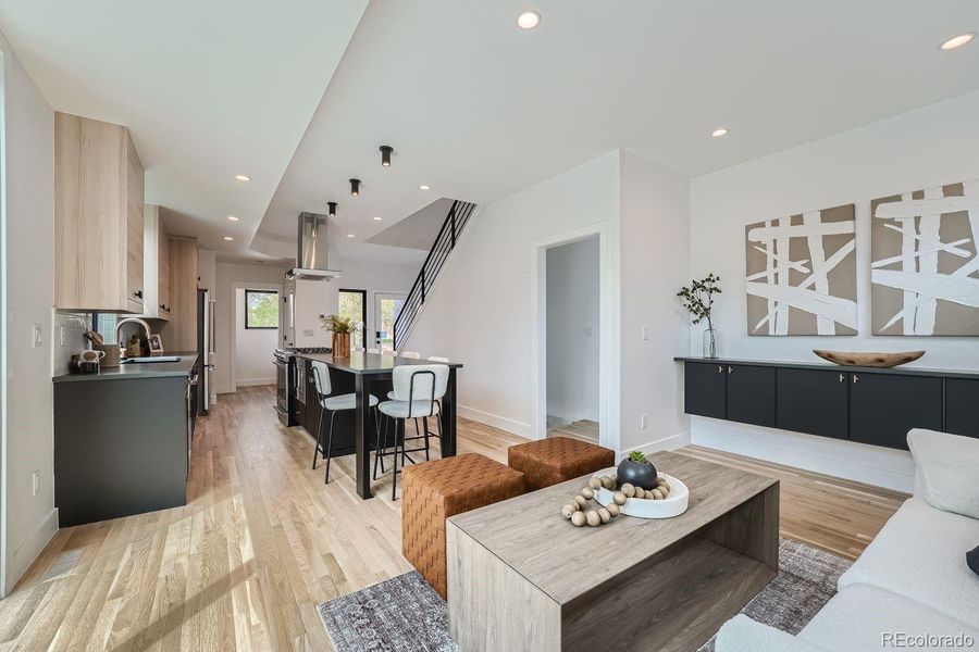 Furnished interior view inside a new home in , Denver (Image 15). Furnished interior view inside a new home in , Denver (Image 15).