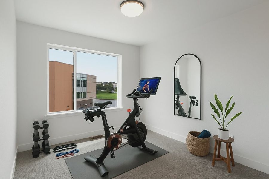 Furnished interior view inside a new home in Ascent at Inverness, Englewood (Image 11).