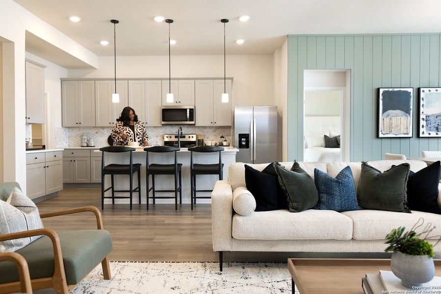 Furnished interior view inside a new home in Venado Crossing, Cibolo (Image 14). Furnished interior view inside a new home in Venado Crossing, Cibolo (Image 14).