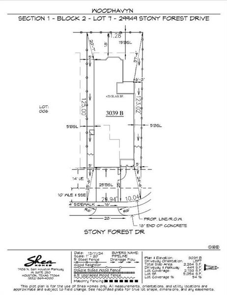 2D floor plan layout of this home in Woodhavyn 40', Magnolia, TX (Image 3).